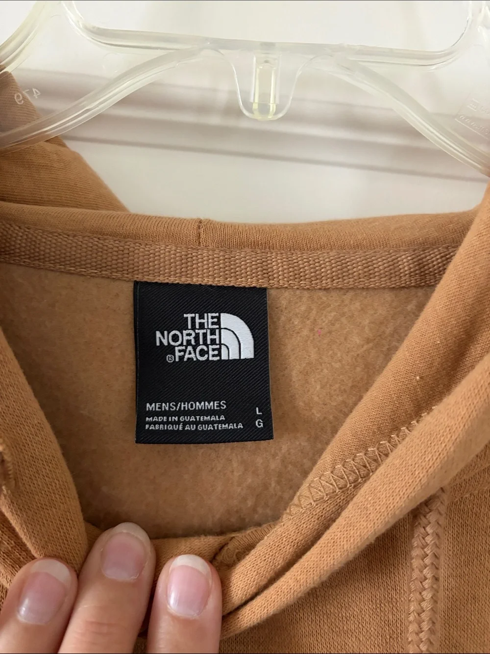 The North Face Men's Pullover Hoodie - Almond Butter with Black Logo